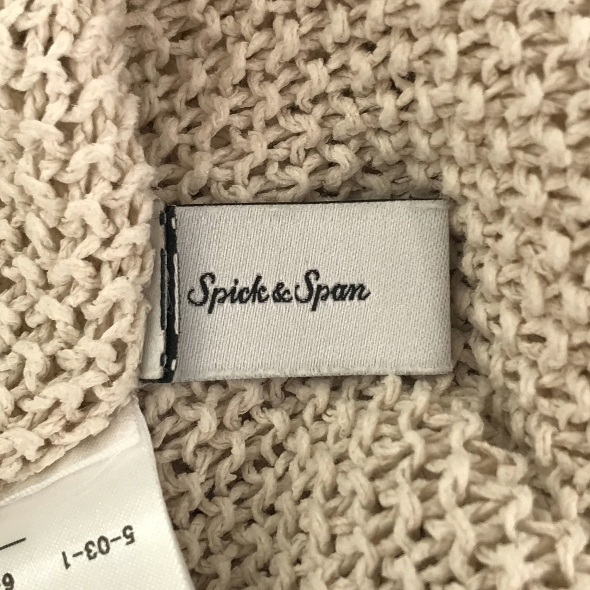 Spick and Span | 2022SS | Paper Yarn 2WAY Short Pullover | F | Natural | Women's