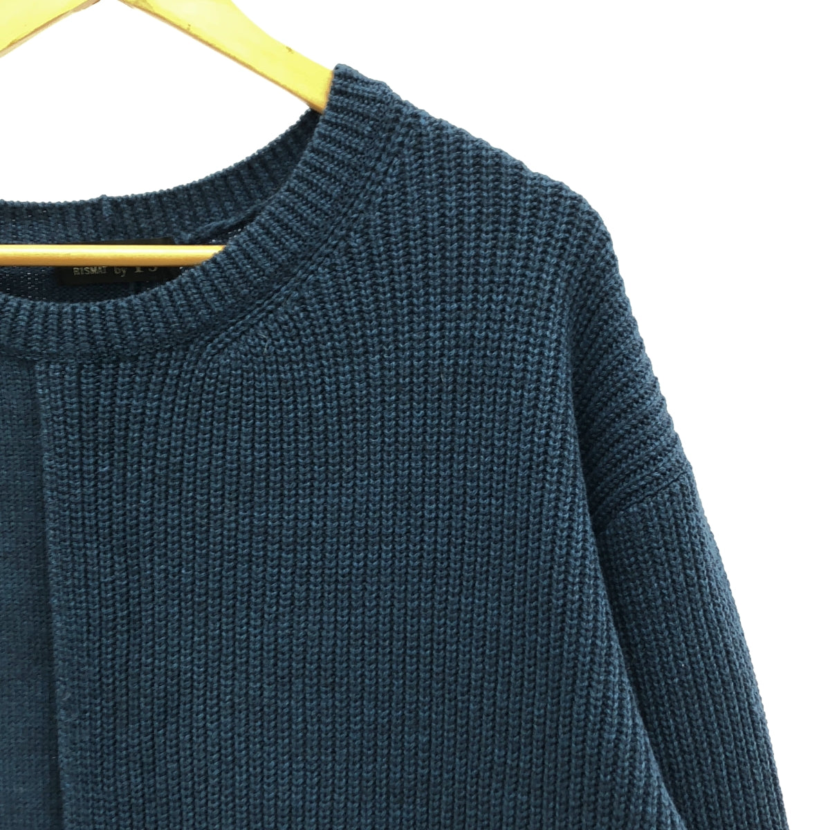 【美品】  RISMAT by Y’s / リスマットバイワイズ | アシンメトリー ニット ワンピース | 2 | ネイビー | レディース