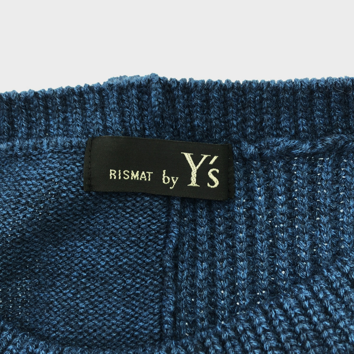 【美品】  RISMAT by Y’s / リスマットバイワイズ | アシンメトリー ニット ワンピース | 2 | ネイビー | レディース