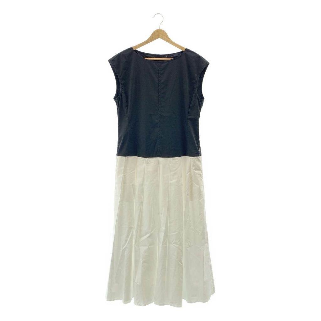 martinique / 마르티니크 | 2025AW | 타자기 바이 컬러 민소매 롱 원피스 |