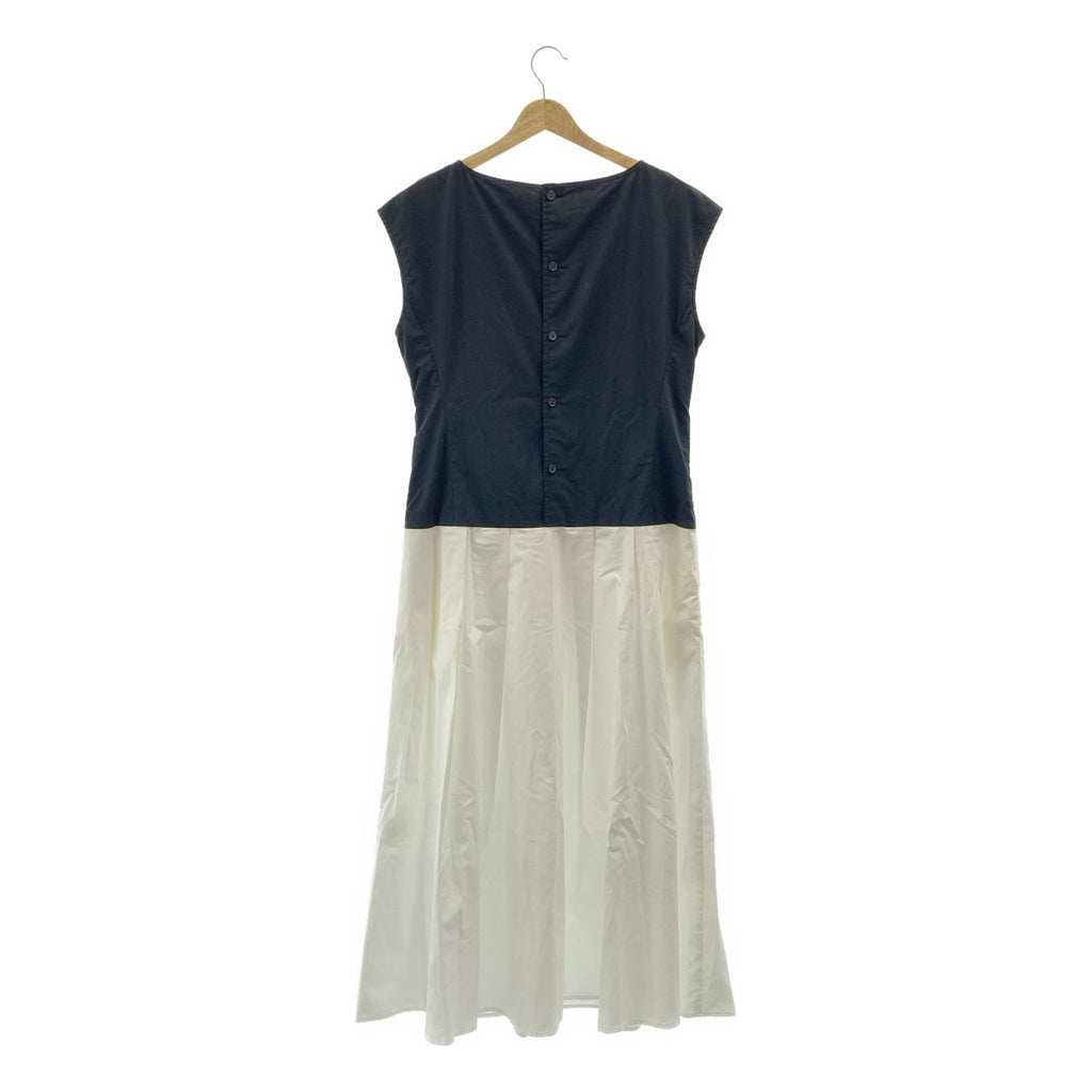 martinique / 마르티니크 | 2025AW | 타자기 바이 컬러 민소매 롱 원피스 |