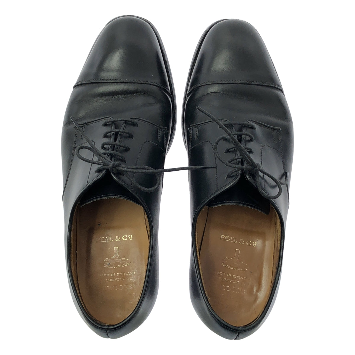 BROOKS BROTHERS / ブルックスブラザーズ | ×PEAL&CO ピールアンドコー / ストレートリップ レザー シューズ | 8 E |