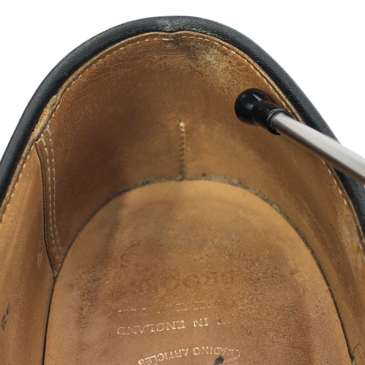 BROOKS BROTHERS / ブルックスブラザーズ | ×PEAL&CO ピールアンドコー / ストレートリップ レザー シューズ | 8 E |