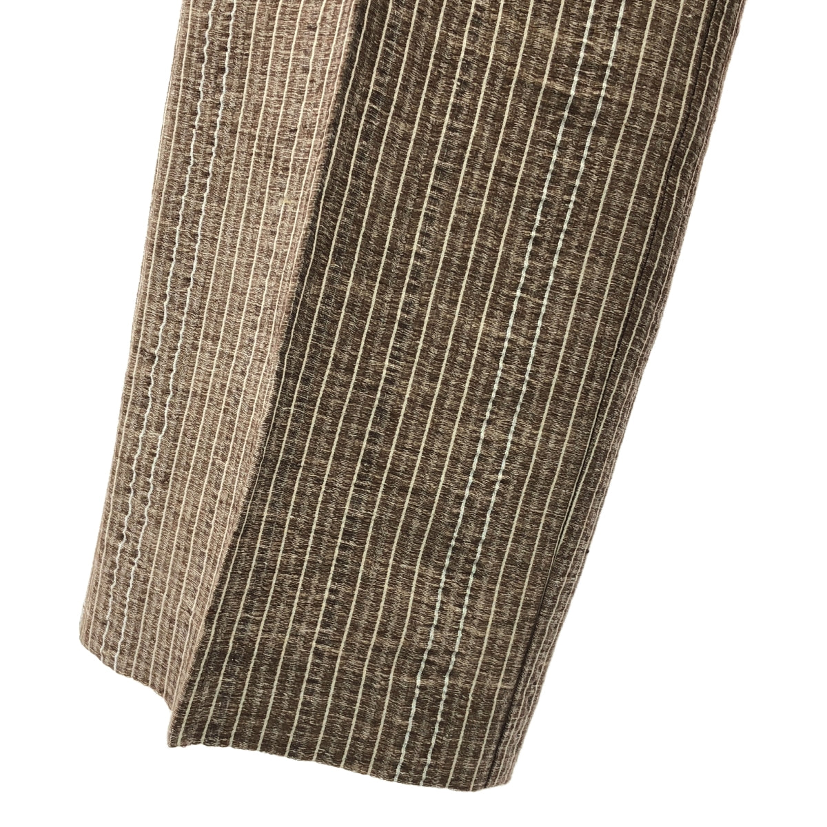 CURRENTAGE | 亞麻混紡全印花寬腿休閒褲 |