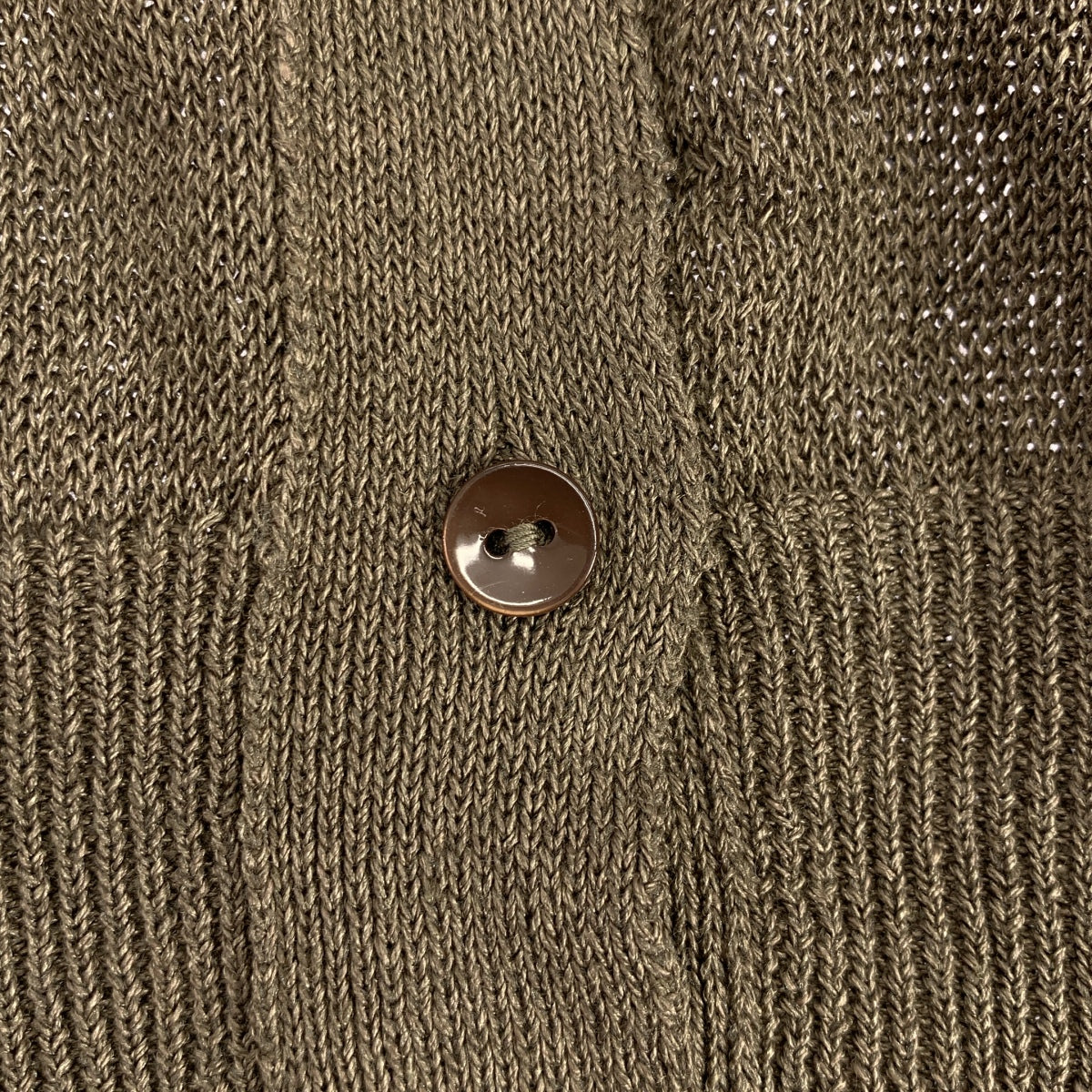 conte | 亞麻與絲綢針織深V領開襟衫 |