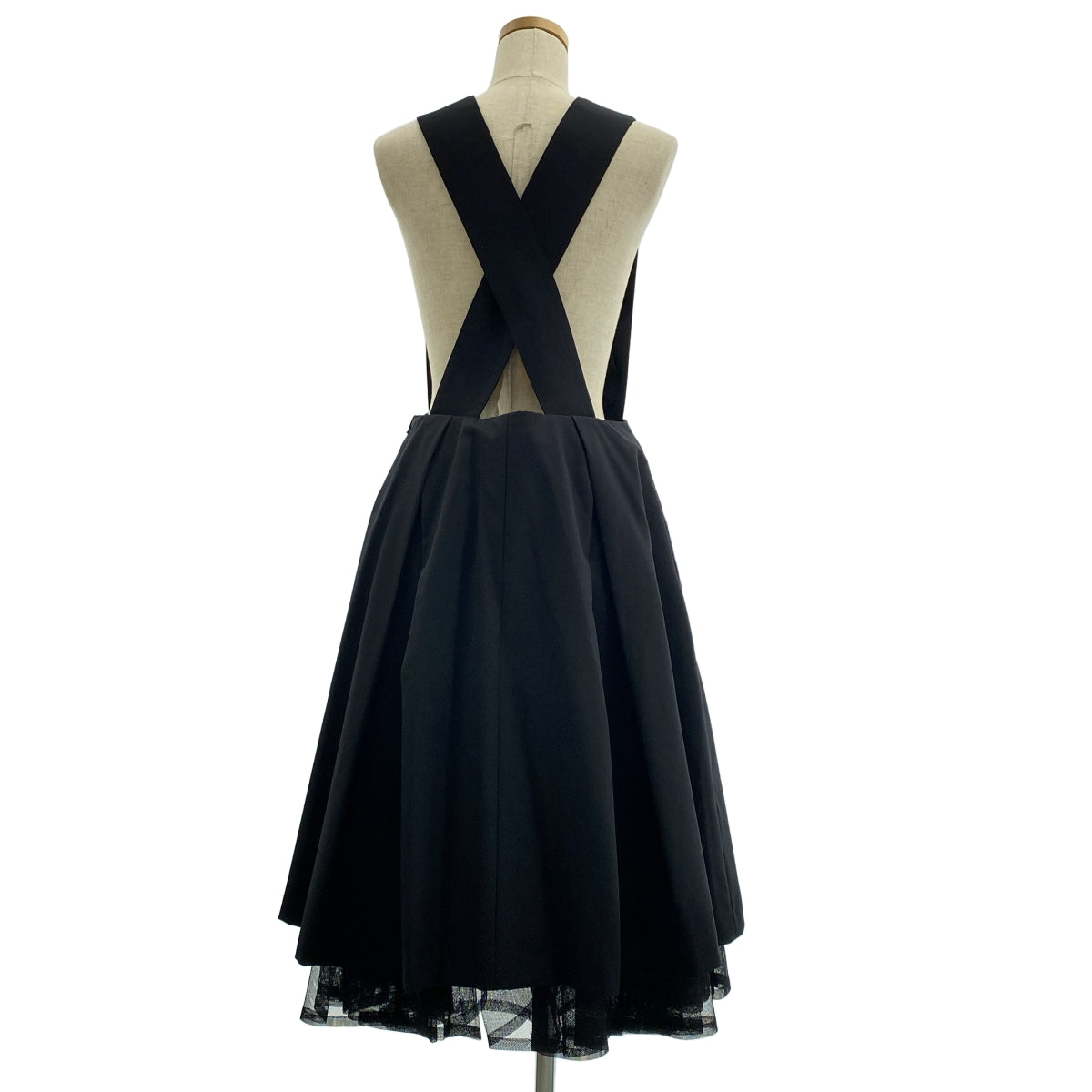 noir kei ninomiya / ノワールケイニノミヤ | 2020SS | チュールドッキング レイヤード 吊りスカート ワンピース | S | レディース