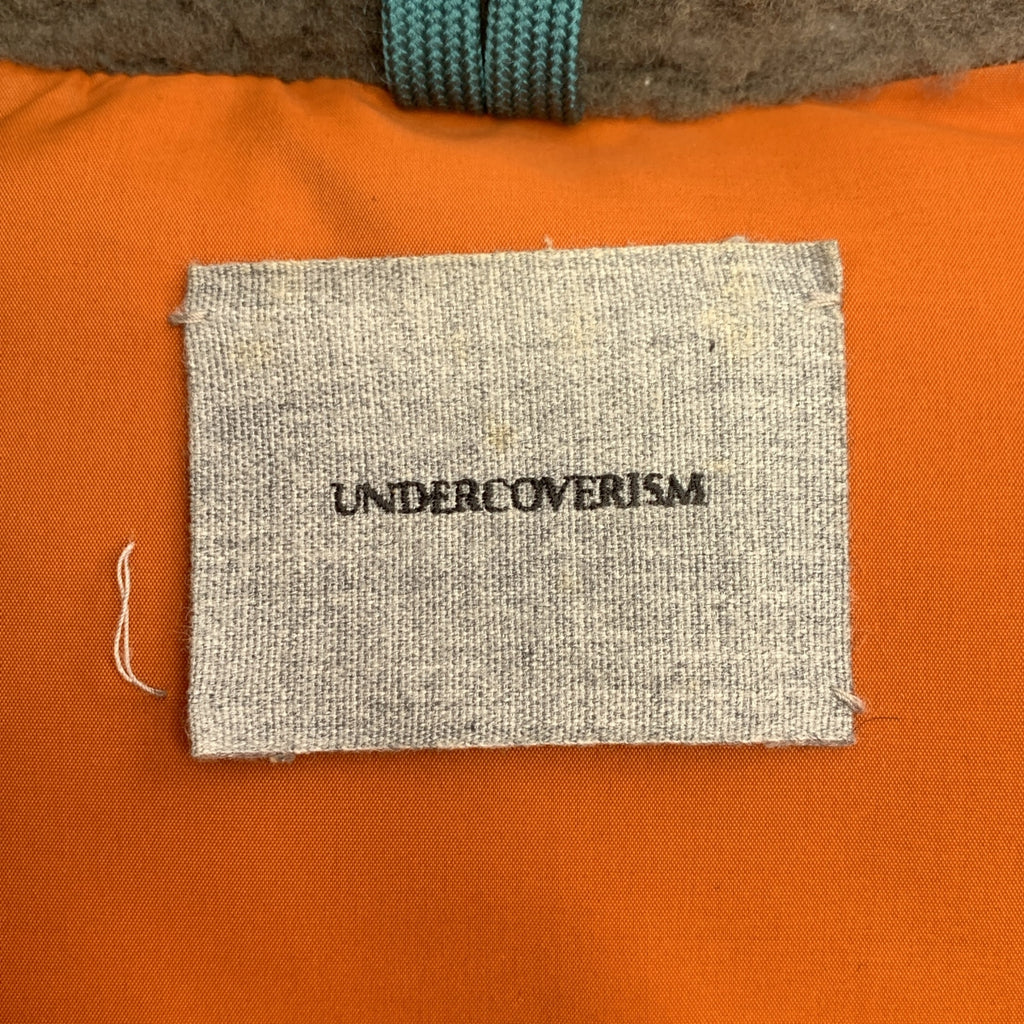 UNDERCOVERISM / 언더카바이즘 | 2012AW | PSYCHO COLOR기 LEATHER NYLON DOWN JACKET 가죽 나일론 도킹 다운 재킷 | 3 | 맨즈