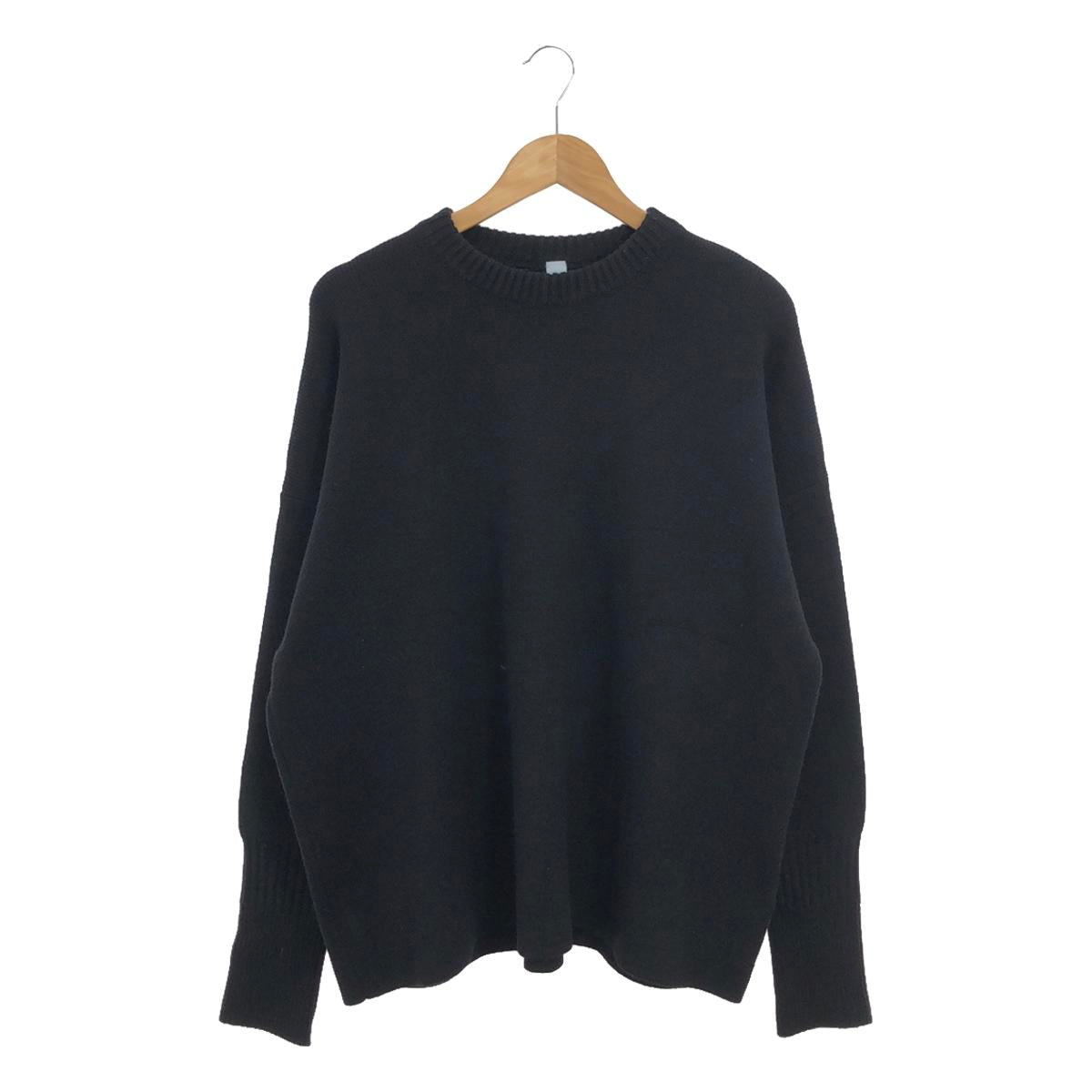 CFCL / シーエフシーエル | WOOL MILAN TOP ウール クルーネックニット | 5 | ブラック | メンズ