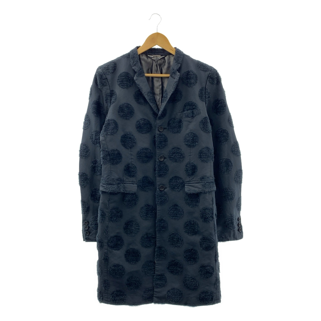 COMME des GARÇONS HOMME PLUS | 2011 秋冬系列 | Decadence 波長外套，荷葉邊內襯，切斯特菲爾德大衣 | S 碼 | 男士