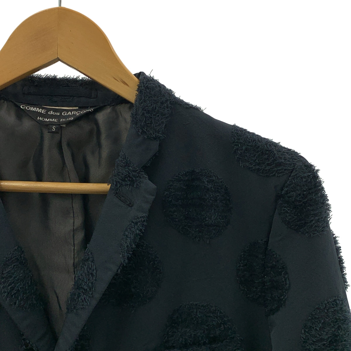 COMME des GARÇONS HOMME PLUS | 2011 秋冬系列 | Decadence 波長外套，荷葉邊內襯，切斯特菲爾德大衣 | S 碼 | 男士