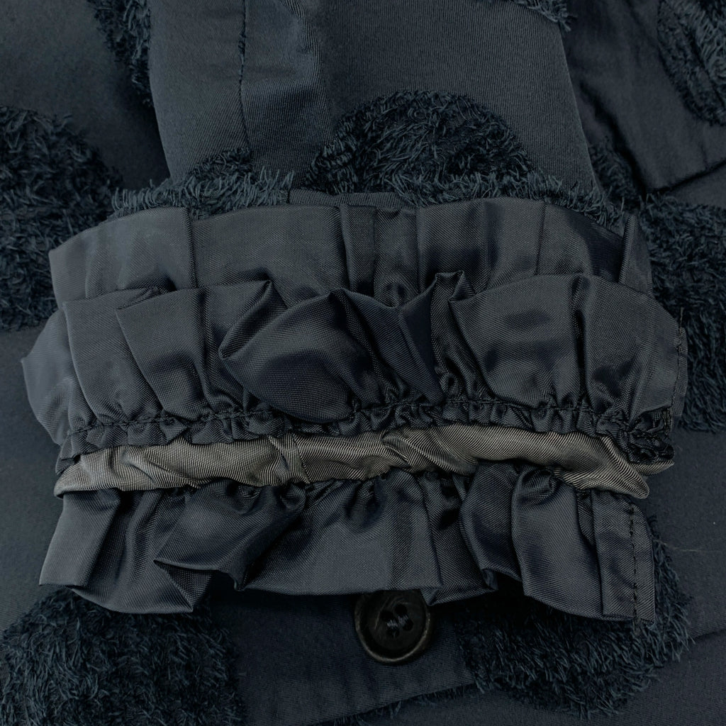 COMME des GARÇONS HOMME PLUS | 2011 秋冬系列 | Decadence 波長外套，荷葉邊內襯，切斯特菲爾德大衣 | S 碼 | 男士