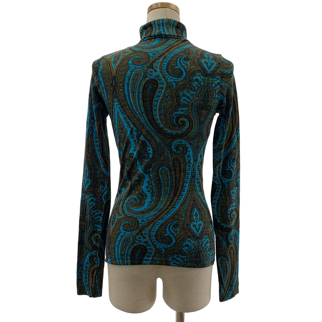 DRIES VAN NOTEN / ドリスヴァンノッテン | ウール カシミヤ 総柄 ハイネック カットソー | S | レディース