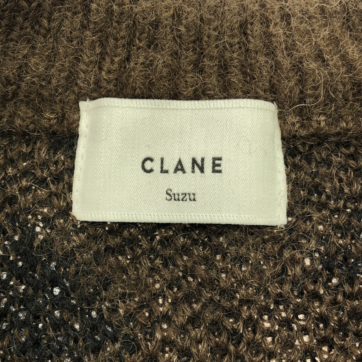 CLANE / クラネ | × Suzu Hirose MOHAIR LEOPARD LOOSE KNIT CARDIGAN レオパード モヘア カーディガン | 2 | ブラウン/ブラック | レディース
