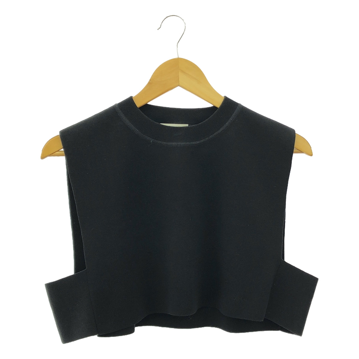 HYKE / ハイク | 2022SS | CREW NECK CROP TOP ロゴ 刺しゅう ニットベスト | F | レディース