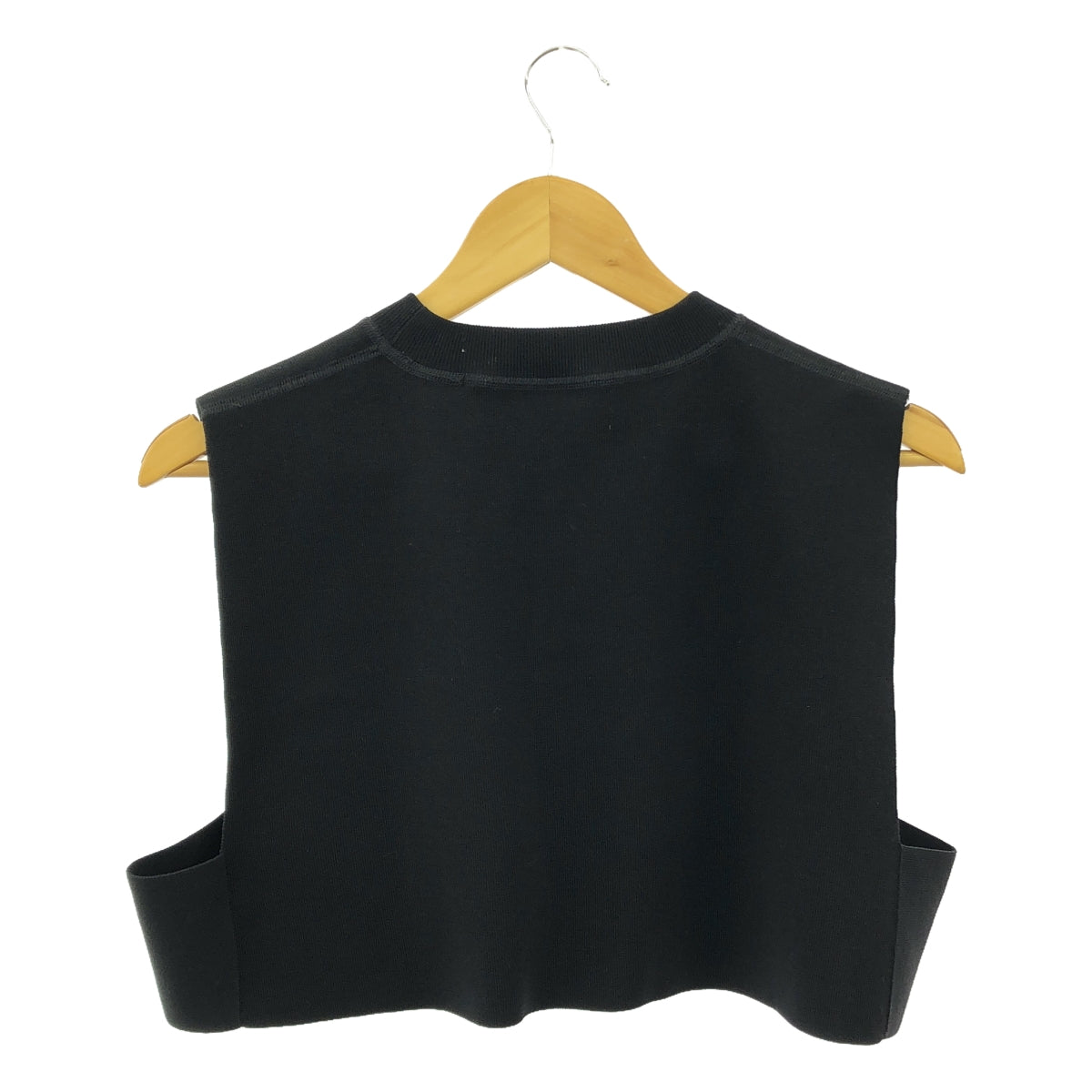 HYKE / ハイク | 2022SS | CREW NECK CROP TOP ロゴ 刺しゅう ニットベスト | F | レディース