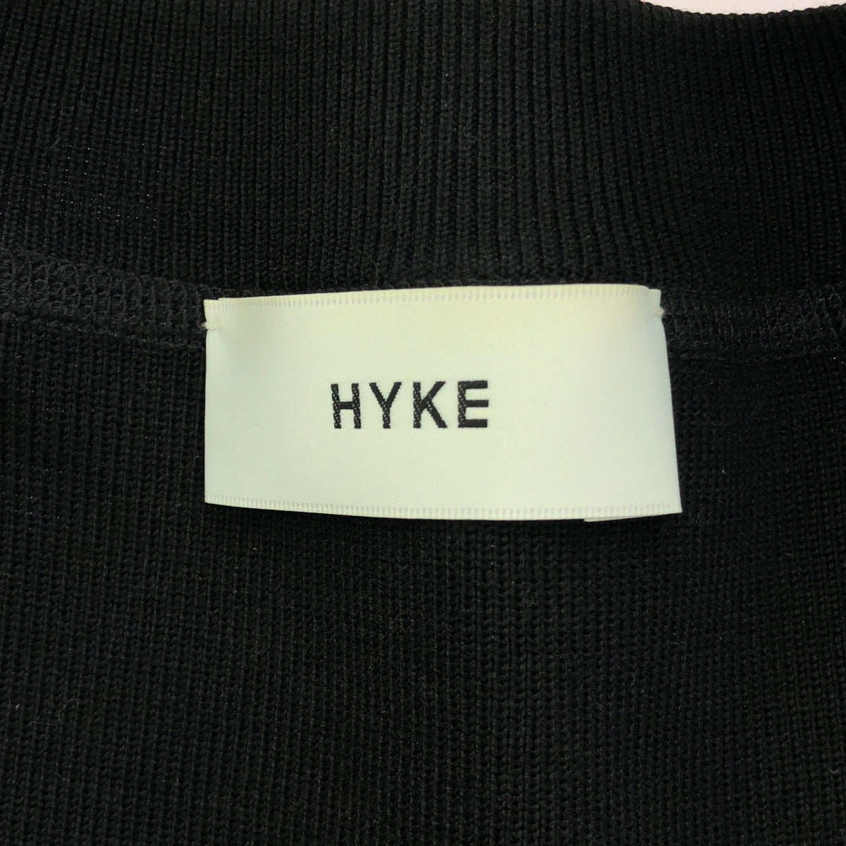 HYKE / 하이크 | 2022SS | CREW NECK CROP TOP 로고 자수 니트 베스트 | F | 여성