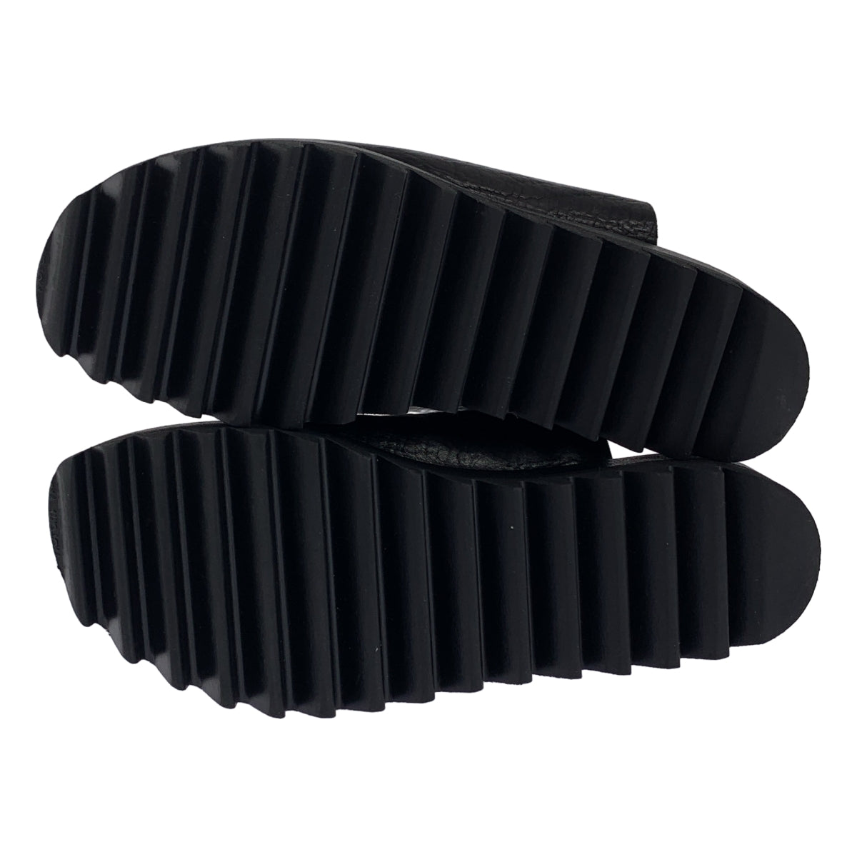 [狀況極佳] DIMISSIANOS&amp;MILLER | 鯊魚鞋底皮革涼鞋/穆勒鞋 | 黑色 | 男士