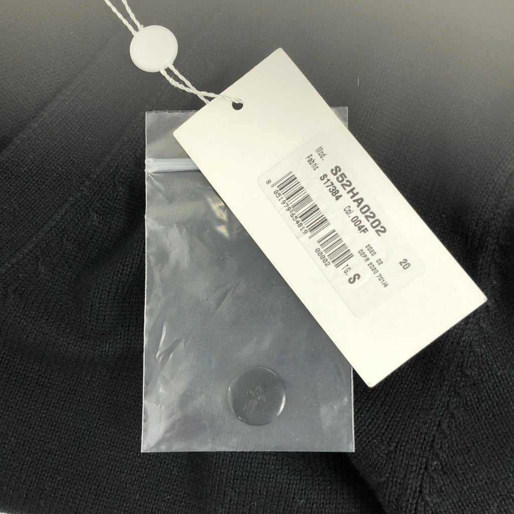 MM6 Maison Margiela | 2020 秋冬羊毛雙色針織開襟衫 | S 碼 | 黑色/米色 | 女款