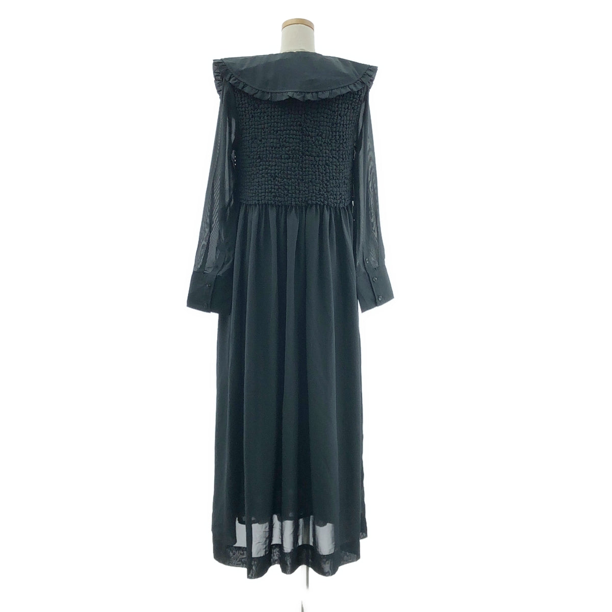 Ganni | 寬領透視長裙 | 尺寸 32 | 女款