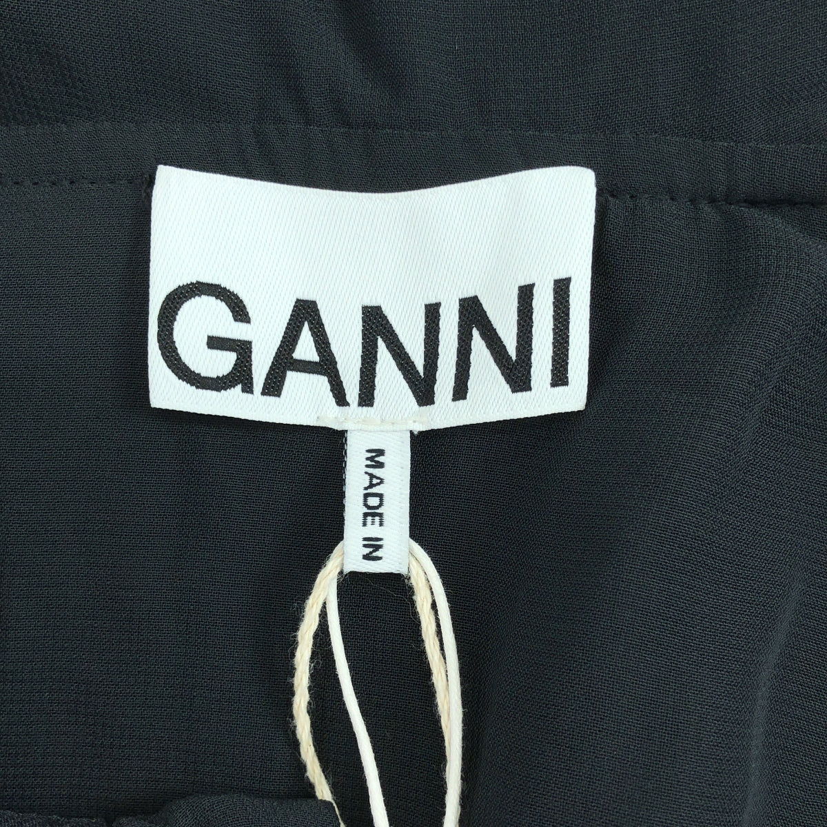 Ganni / 가니 | 와이드 컬러 시어 롱 원피스 | 32 | 여성