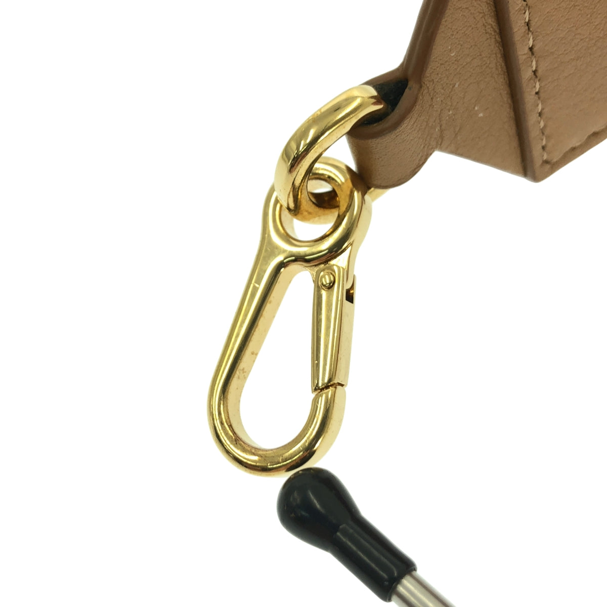 【美品】  LOEWE / ロエベ | アナグラム ロゴ ジャガード ショルダーストラップ | ベージュ/レッド