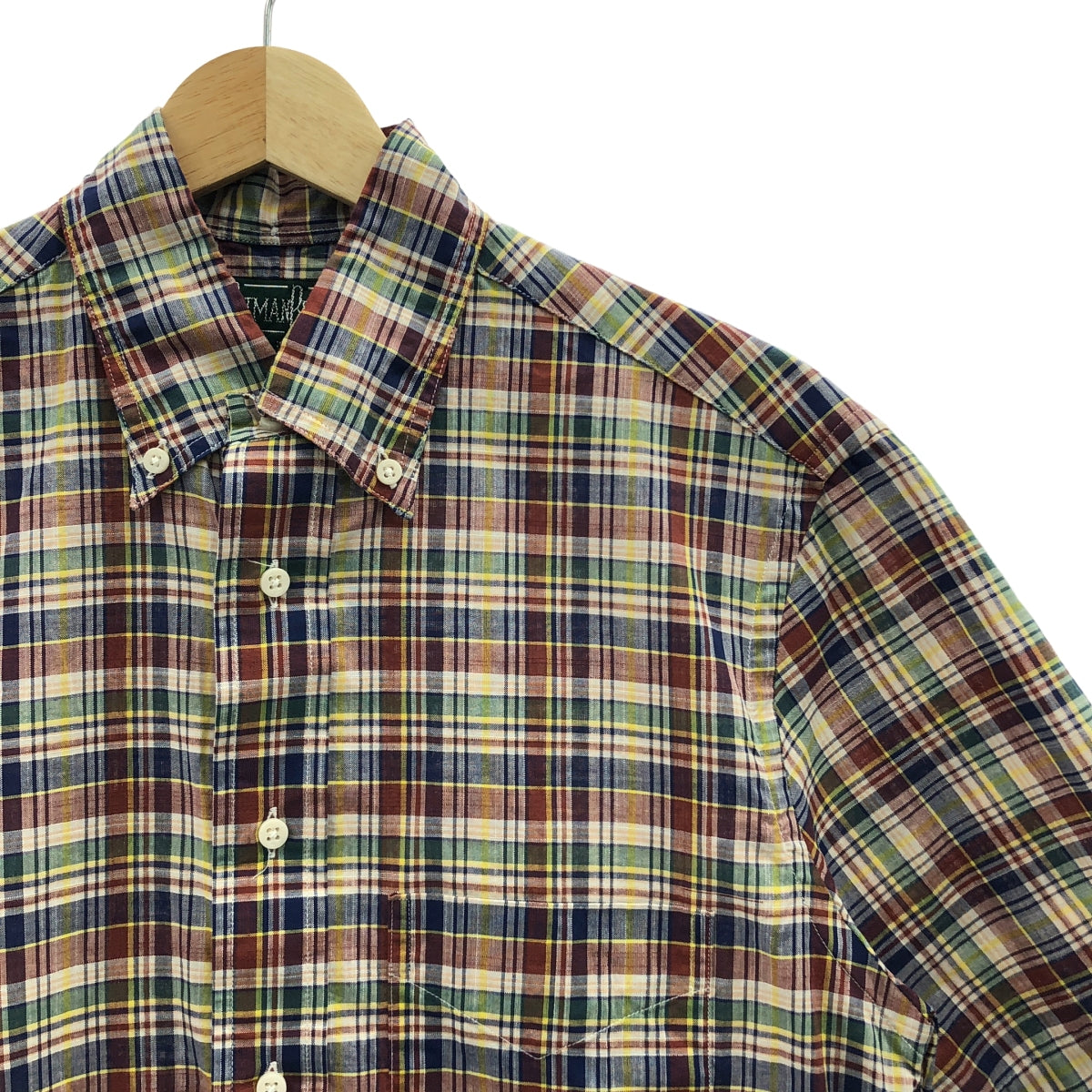 GITMAN BROS / 깃맨 브라더스 | 40TH ANNIVERSARY 체크 버튼 다운 셔츠 | 14 1/2 | 멀티 컬러 | 남성