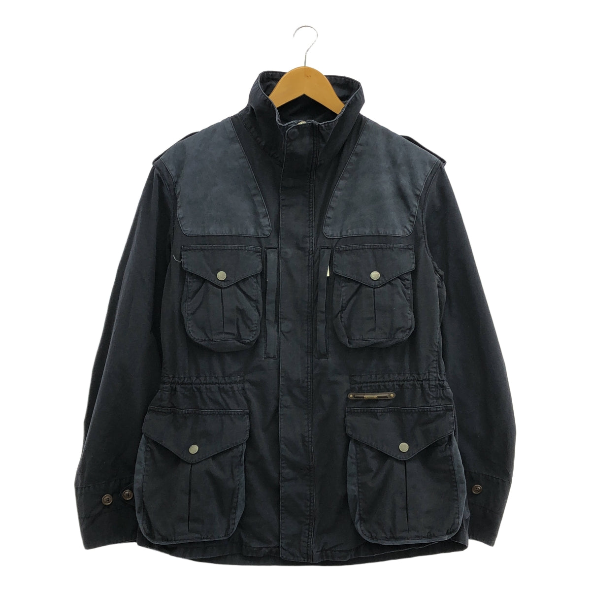 Barbour / バブアー | GOLD STANDARD / Garment Dye / リップストップ ミリタリー フィールドジャケット | M | ネイビー | メンズ