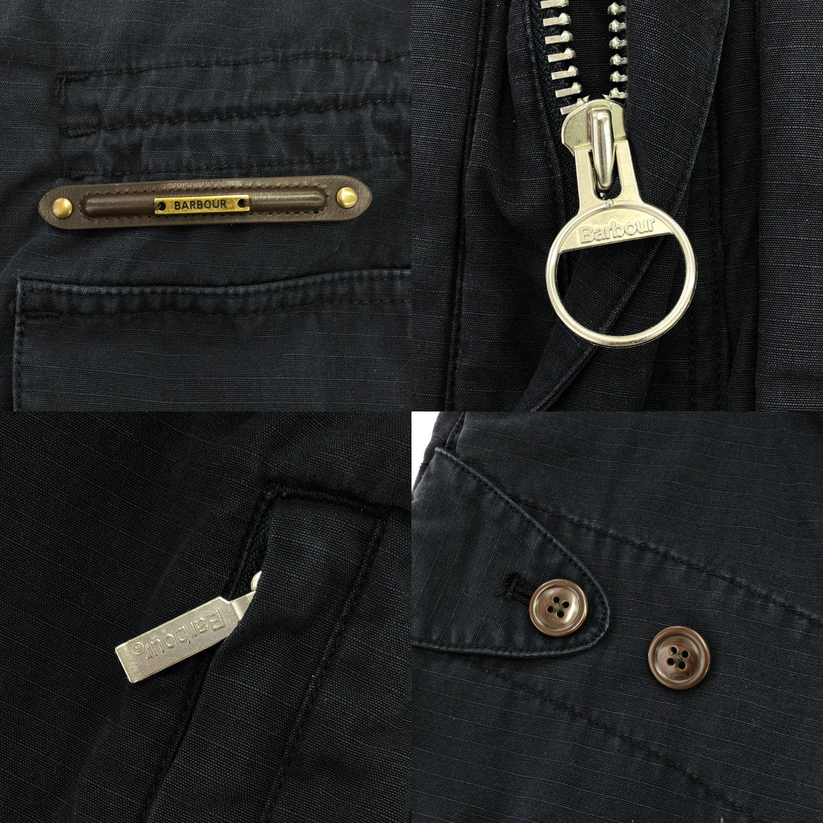 Barbour / バブアー | GOLD STANDARD / Garment Dye / リップストップ ミリタリー フィールドジャケット | M | ネイビー | メンズ