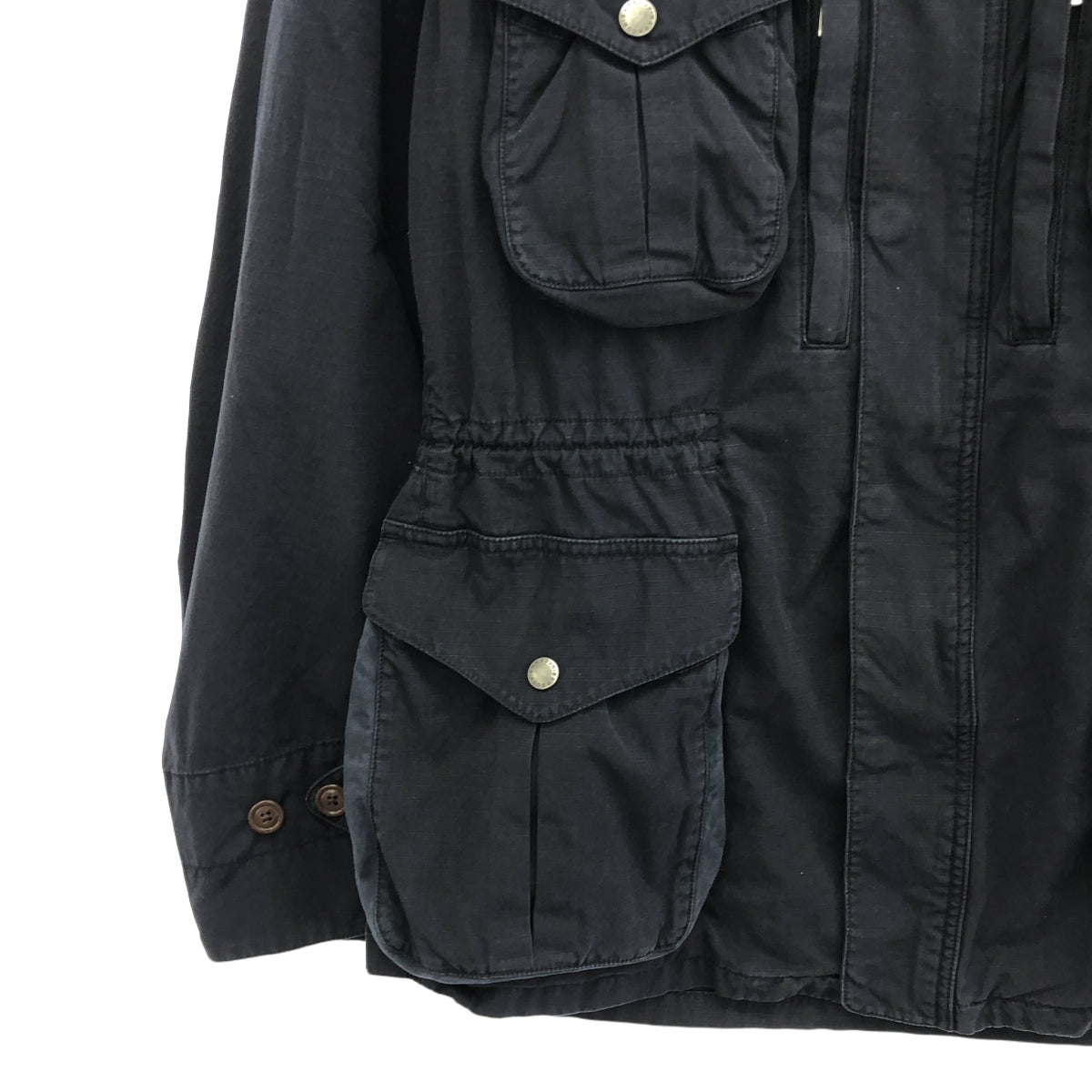 Barbour / バブアー | GOLD STANDARD / Garment Dye / リップストップ ミリタリー フィールドジャケット | M | ネイビー | メンズ