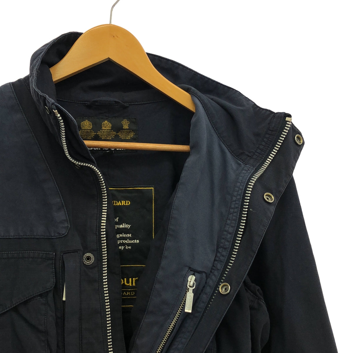 Barbour / バブアー | GOLD STANDARD / Garment Dye / リップストップ ミリタリー フィールドジャケット | M | ネイビー | メンズ
