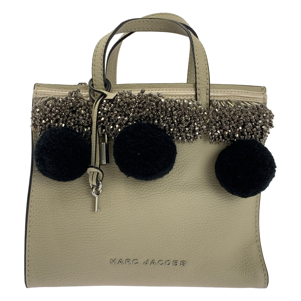 MARC JACOBS / 마크 제이콥스 | MINI GRIND / 미니 그라인드 퐁퐁 비즈 장식 2Way 토트 숄더백 |
