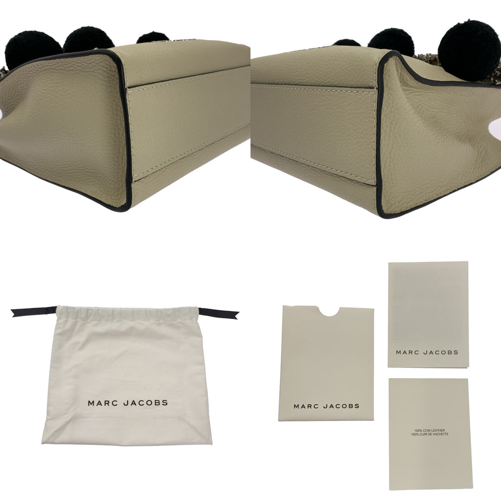 MARC JACOBS / 마크 제이콥스 | MINI GRIND / 미니 그라인드 퐁퐁 비즈 장식 2Way 토트 숄더백 |