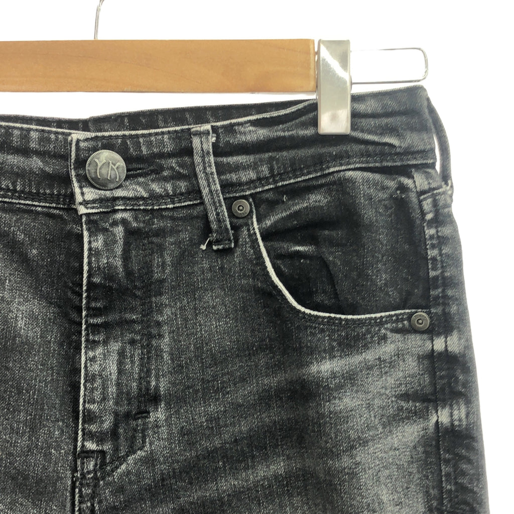 YANUK / ヤヌーク | RUTH Slim Tapered スリム テーパード デニムパンツ | 25 | ブラック | レディース