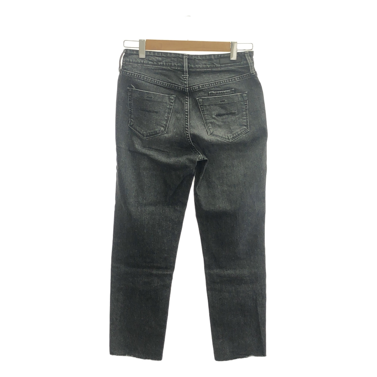 YANUK / ヤヌーク | RUTH Slim Tapered スリム テーパード デニムパンツ | 25 | ブラック | レディース
