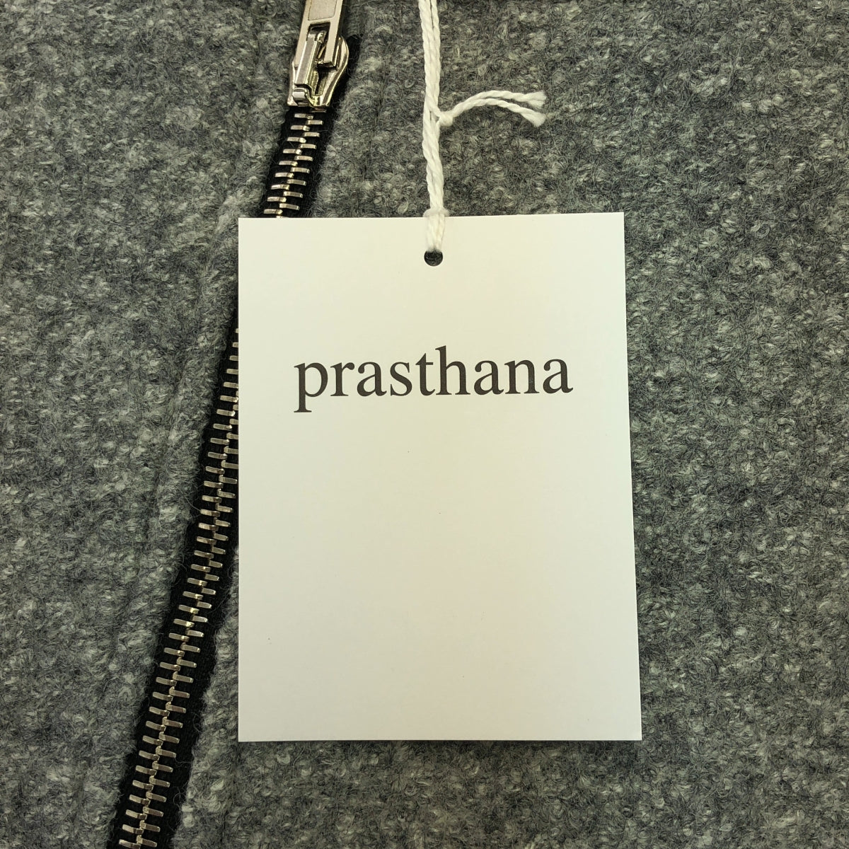 【신품】 prasthana / 프라스타나 | troll zip 지퍼 파커 | S | 그레이 | 남성