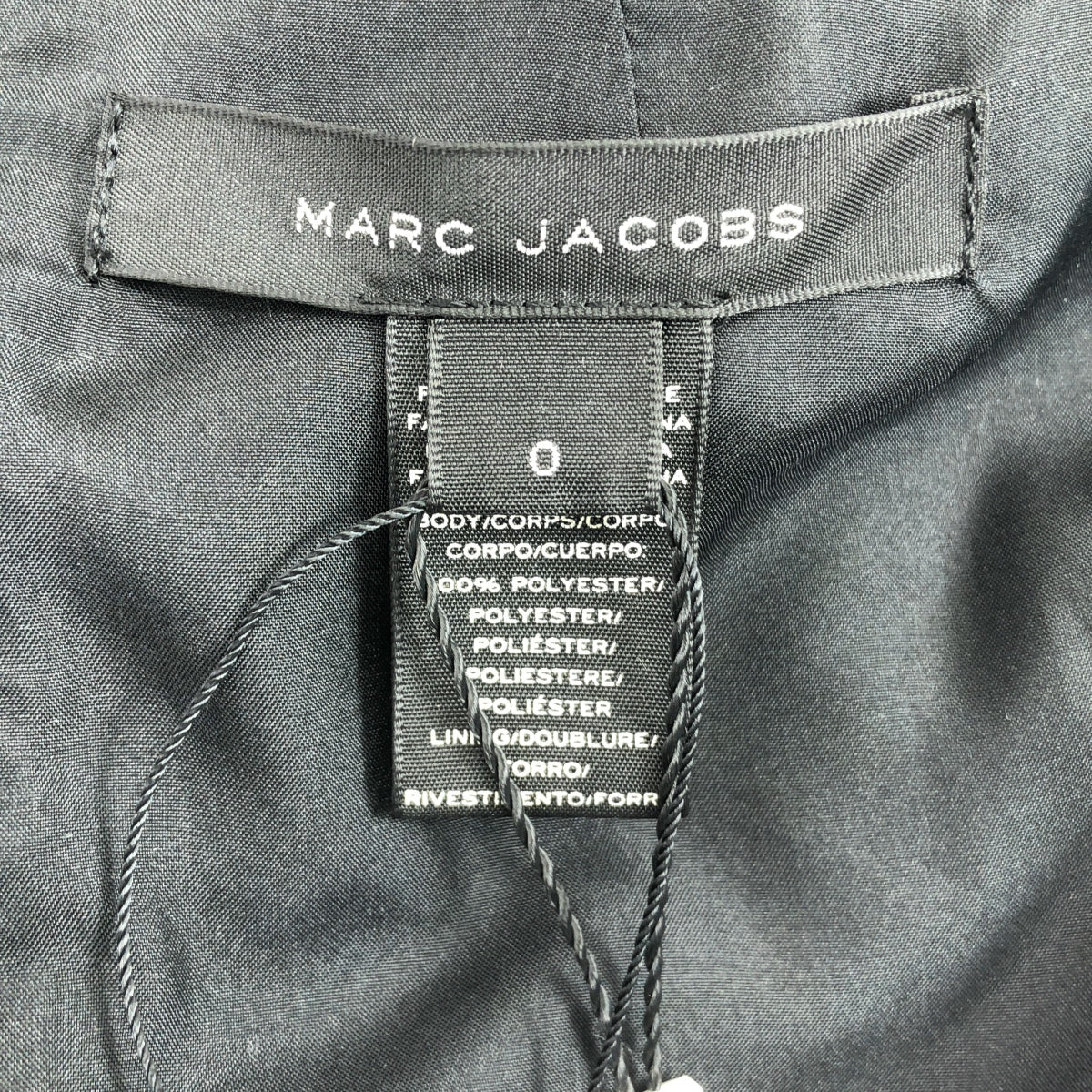 【新品】  MARC JACOBS / マークジェイコブス | リボン 切替 プリーツ ワンピース | 0 | ブラック | レディース