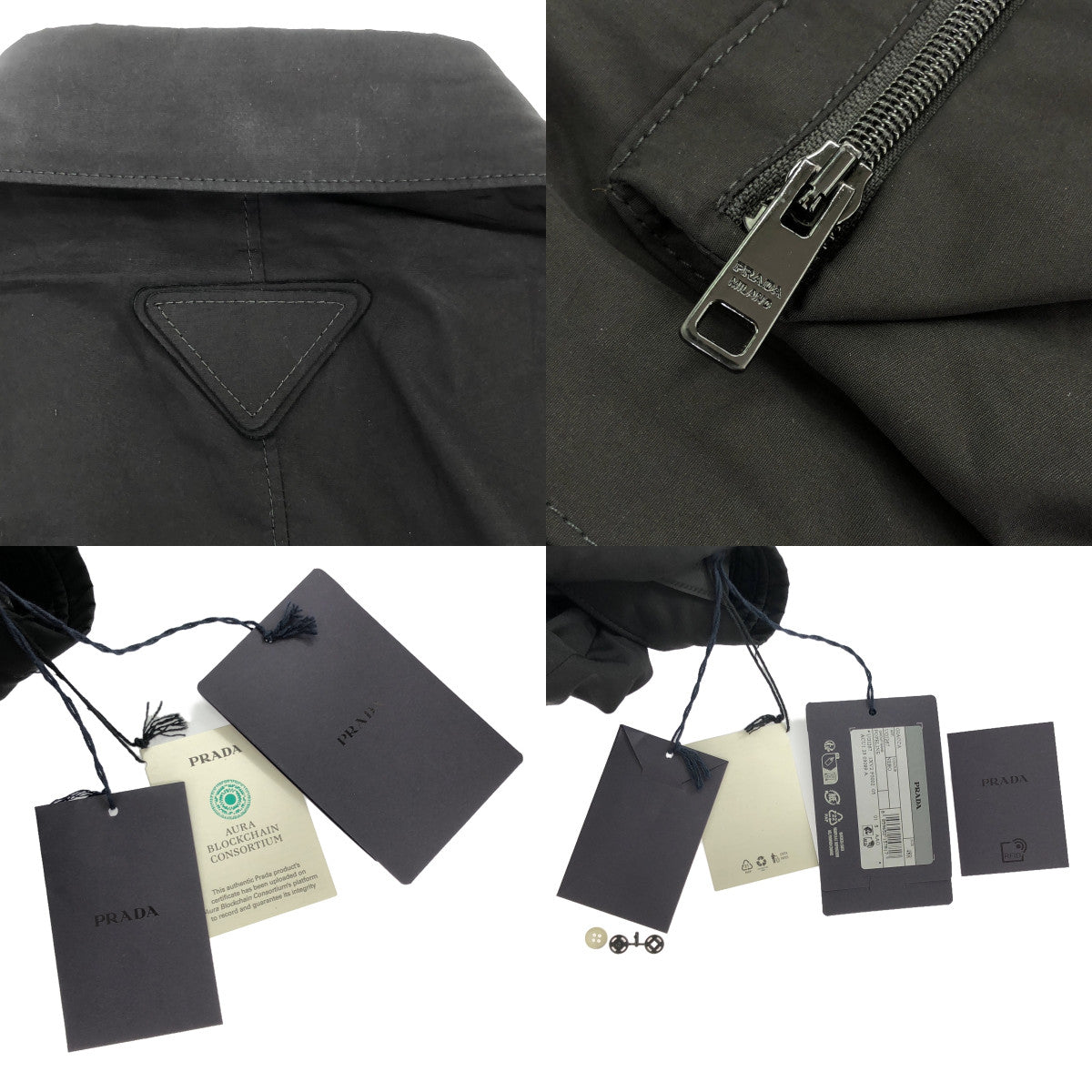 [New] PRADA | 2024SS | Utility Single-breasted jacket / UGI267 Utility multi-pocket jacket | 48 | black | Men's