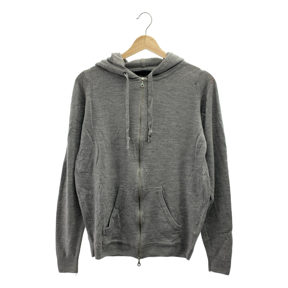 JOHN SMEDLEY | 男士美利奴羊毛拉鍊高針針織連帽衫 | M碼