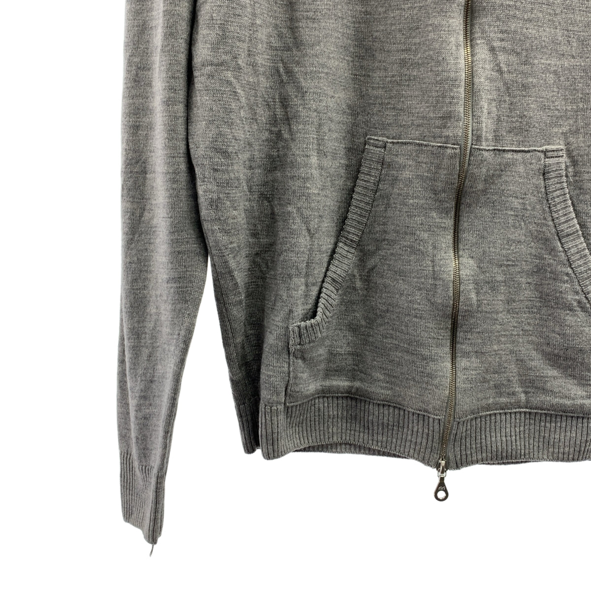 JOHN SMEDLEY | 男士美利奴羊毛拉鍊高針針織連帽衫 | M碼