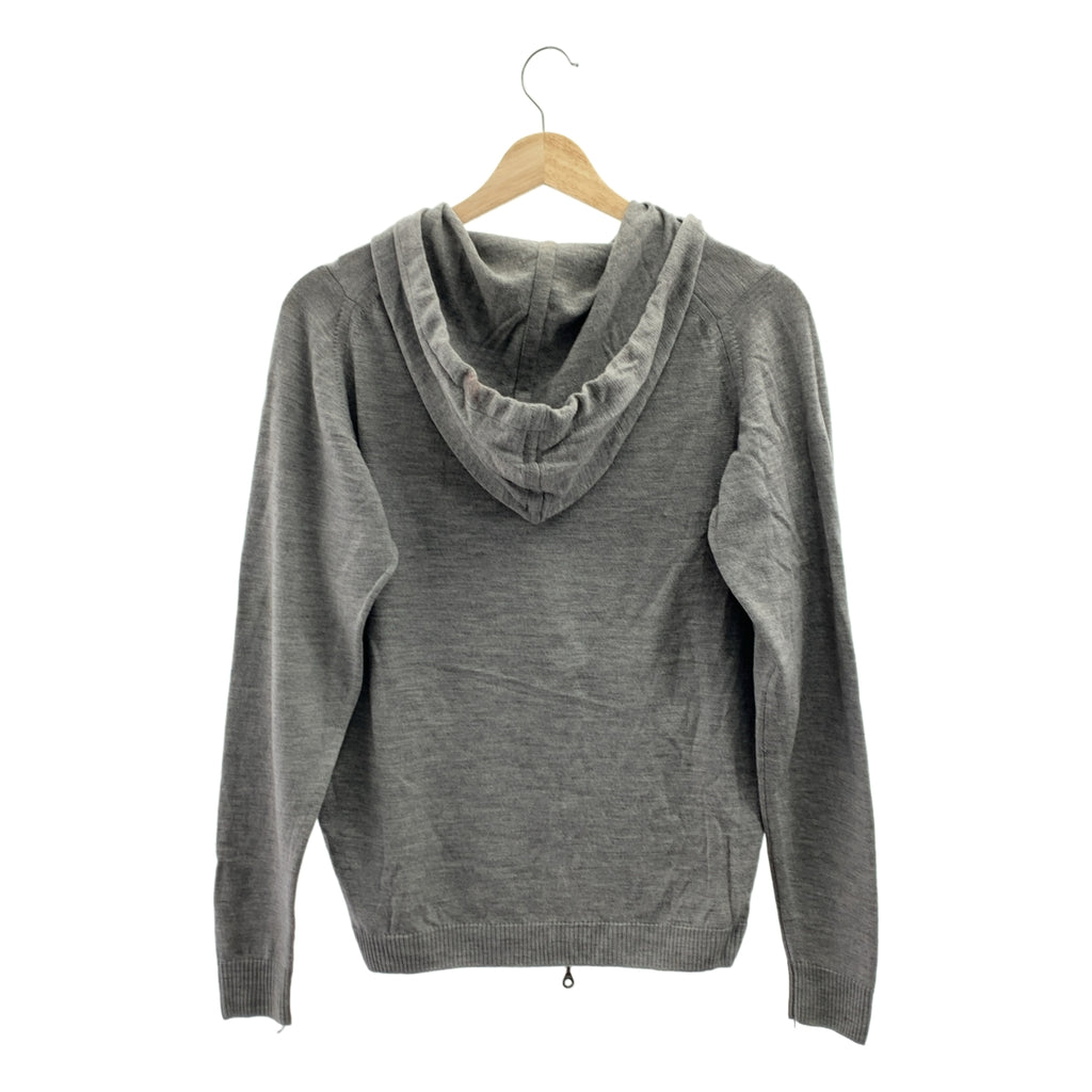 JOHN SMEDLEY | 男士美利奴羊毛拉鍊高針針織連帽衫 | M碼