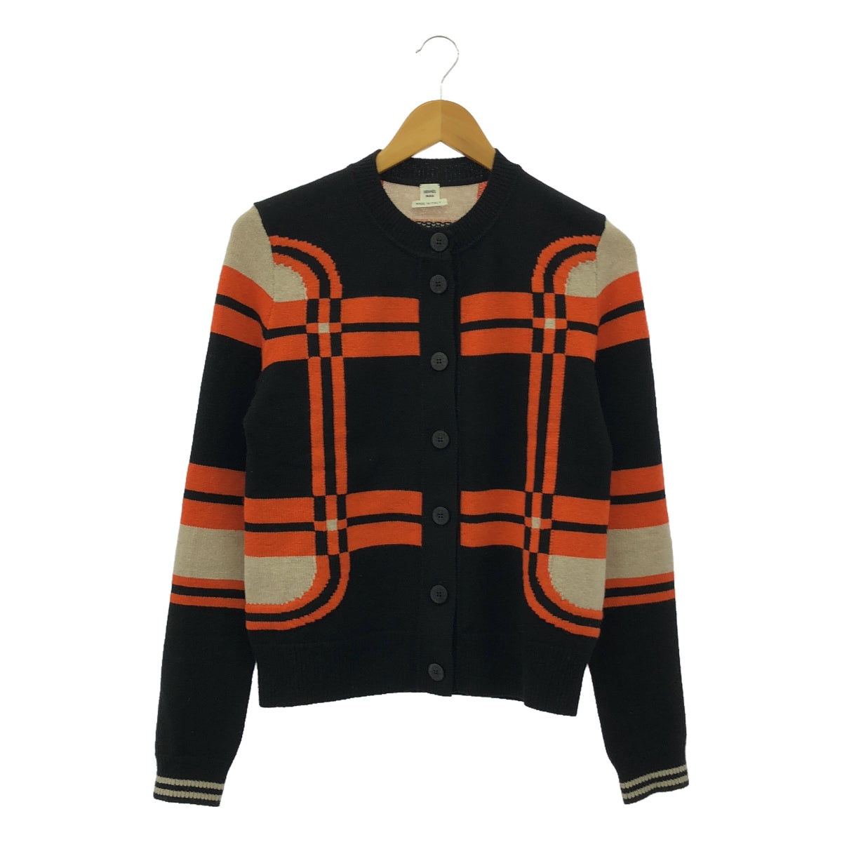 HERMES | 2023AW | BRIDES de GALA Tartan / Cashmere knit cardigan | 34 | Women's