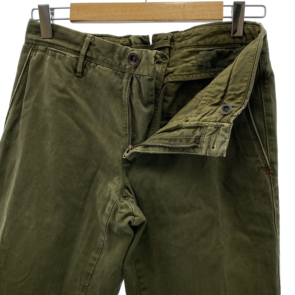 INCOTEX | 1RT633 復古直筒斜紋布褲 | 尺寸 29 | 卡其色 | 男款