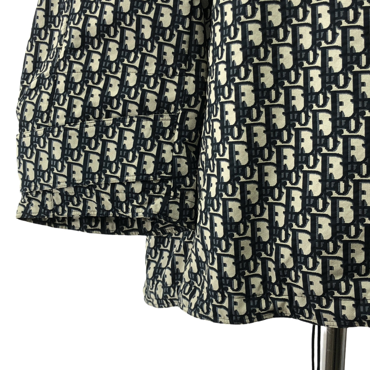 Christian Dior / クリスチャンディオール | オブリーク テクニカルタフタ ジャカード アノラック ジャケット BEE刺しゅう ユニセックス パーカー | S | レディース