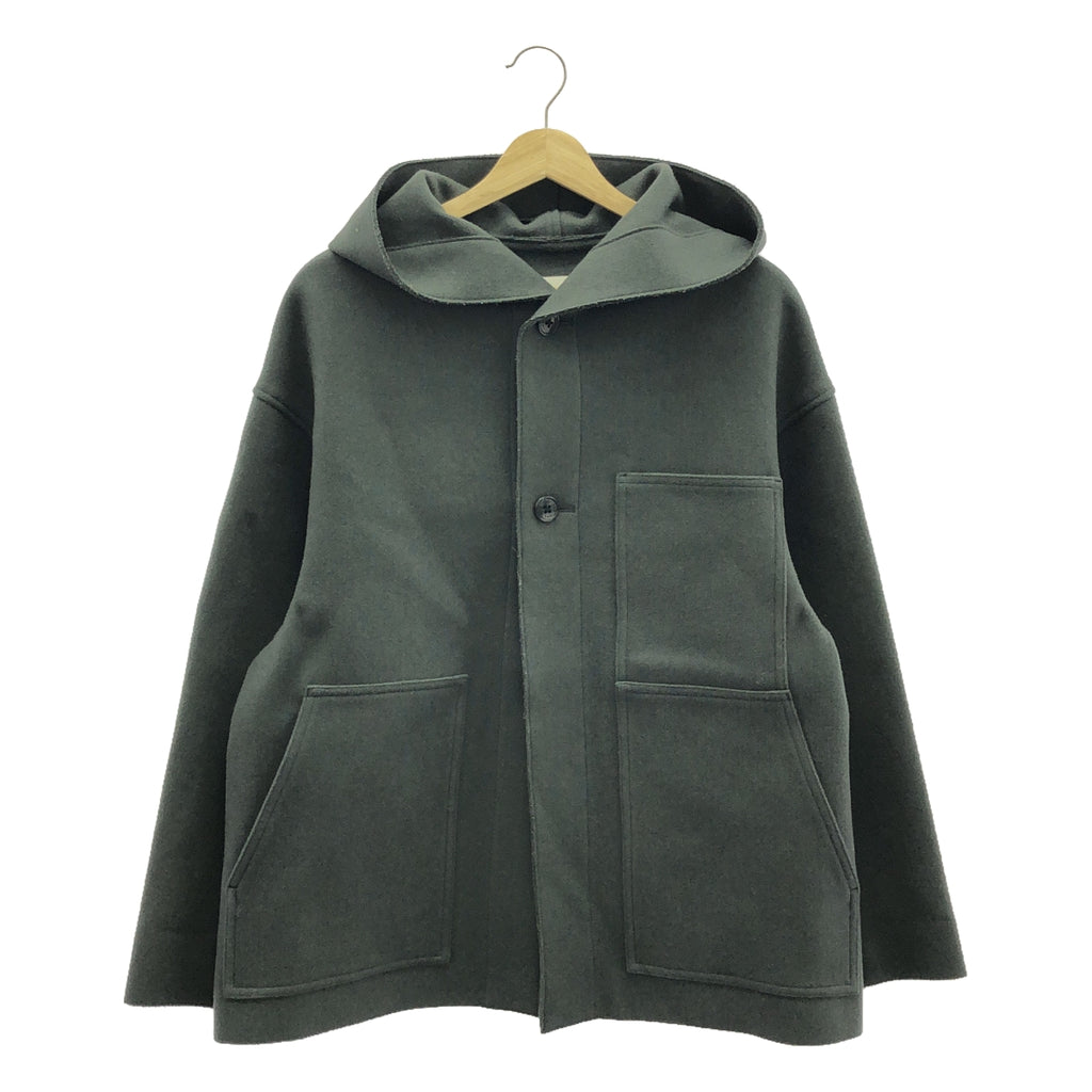 海克 | 2023秋冬 | UNITED ARROWS 特別訂購連帽短款工作麥爾登羊毛夾克 | 1 |灰色 |女性的