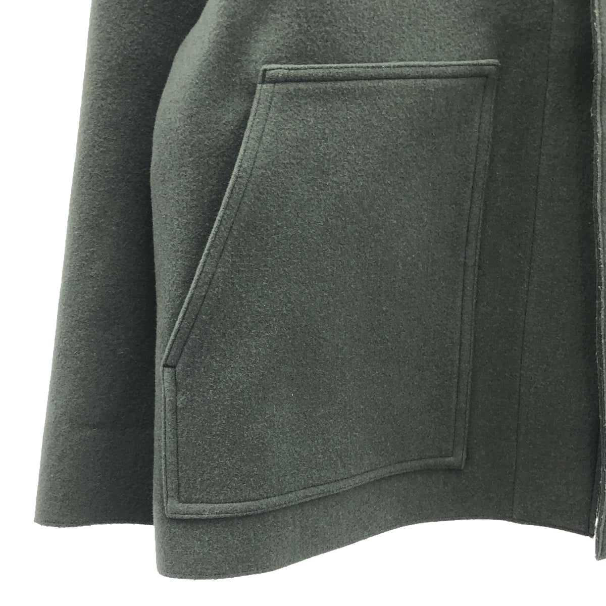 海克 | 2023秋冬 | UNITED ARROWS 特別訂購連帽短款工作麥爾登羊毛夾克 | 1 |灰色 |女性的