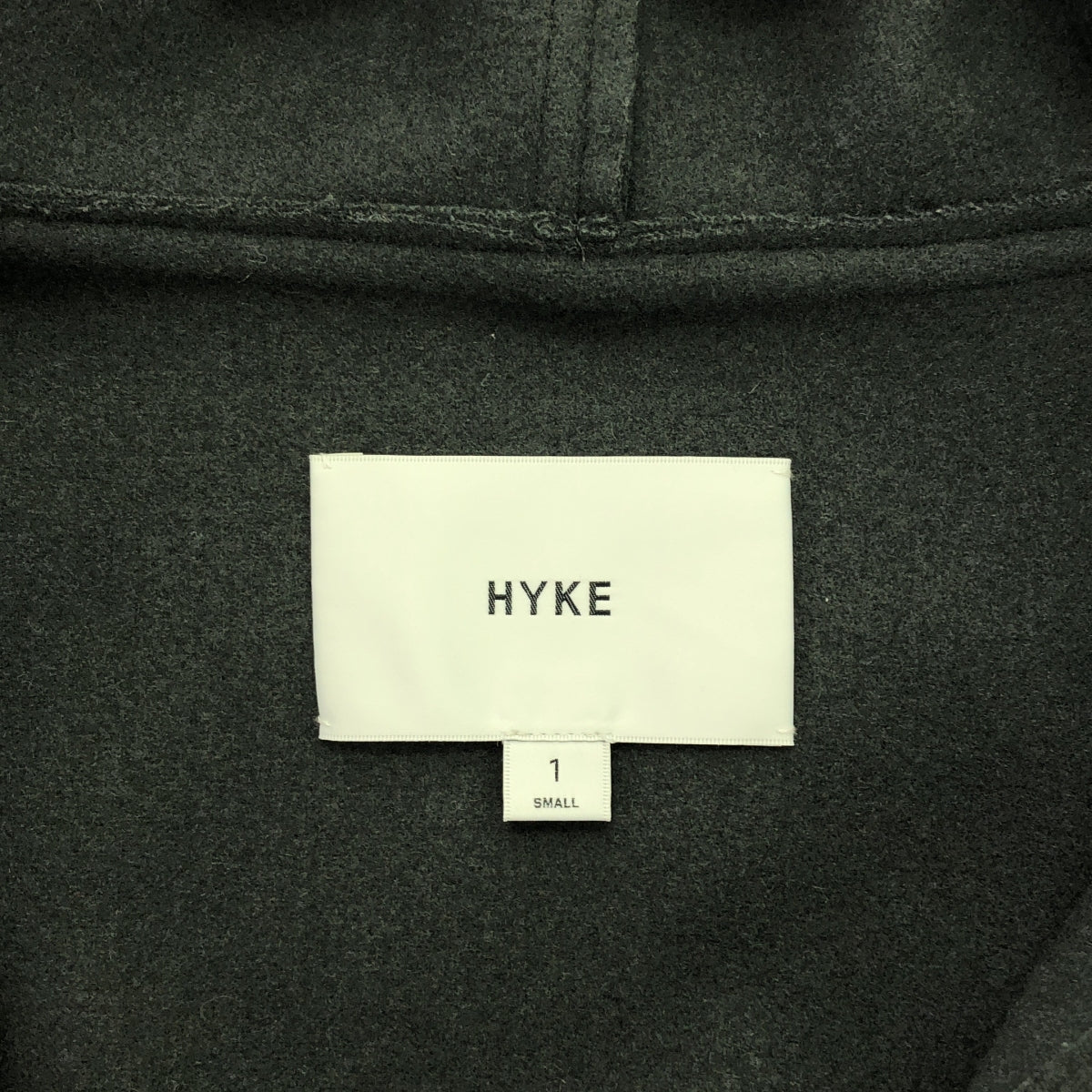 HYKE / ハイク | 2023AW | UNITED ARROWS別注 フーデッド ショート ワーク メルトンウール ジャケット | 1 | グレー系 | レディース
