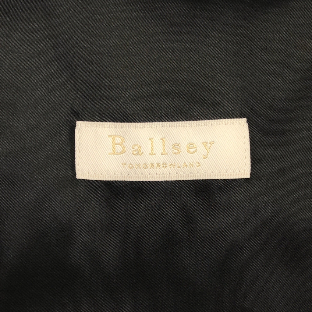 Tomorrowland BALLSEY | 2023 秋冬系列 | 霧面絲絨 V 領背心 | 36 碼 | 黑色 | 女款