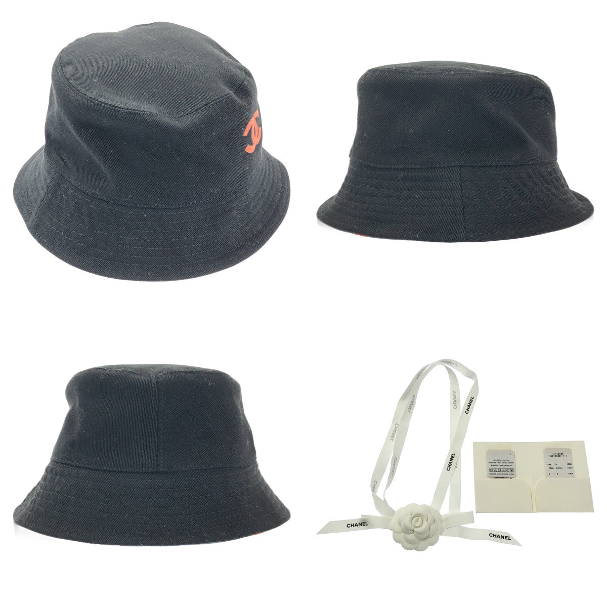 【美品】  CHANEL / シャネル | ココマーク リバーシブル バケットハット ユニセックス | ブラック | レディース