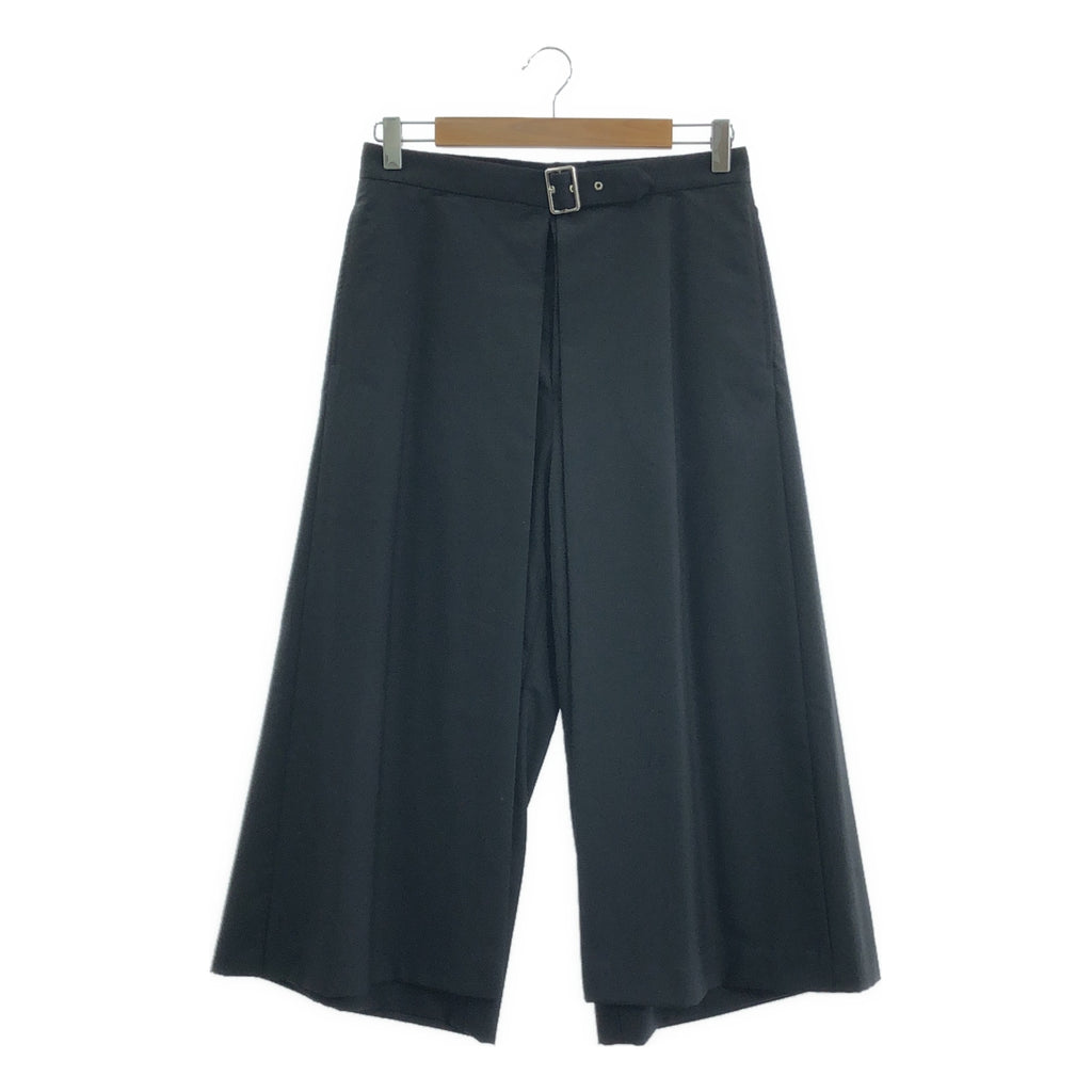 noir kei ninomiya / 느와르 케이니노미야 | 2022SS | 울 레이어드 벨트 와이드 팬츠 | S |