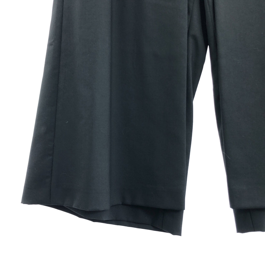 noir kei ninomiya / 느와르 케이니노미야 | 2022SS | 울 레이어드 벨트 와이드 팬츠 | S |